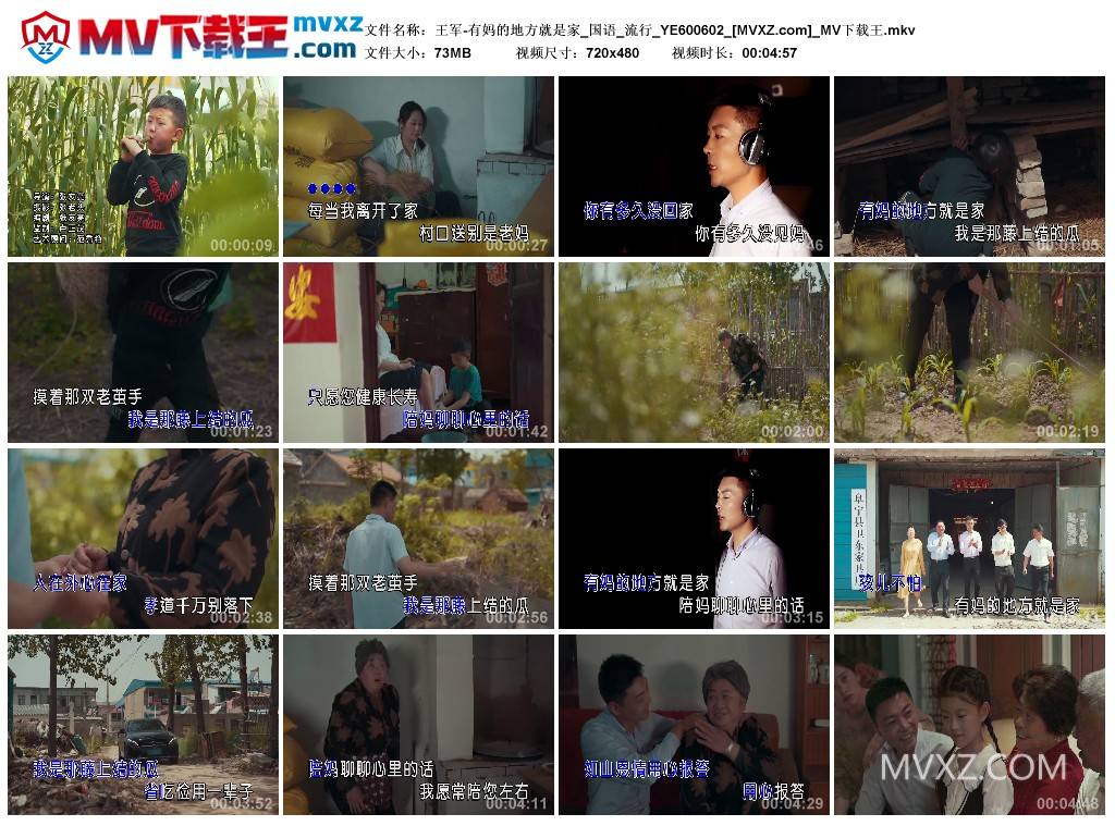 王军-有妈的地方就是家_国语_流行_YE600602